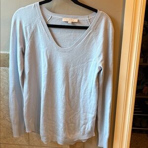 LOFT Soft Blue Knit Sweater
